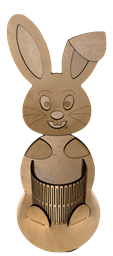 Zeige Details für Holz Osterhase  Bild von Holz Osterhase